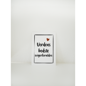 Verdens bedste svigerforldre (A6 kort)