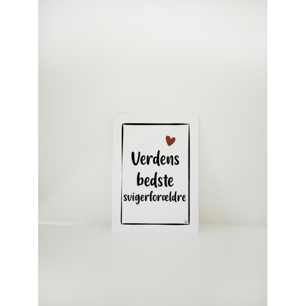 Verdens bedste svigerforldre (A6 kort)