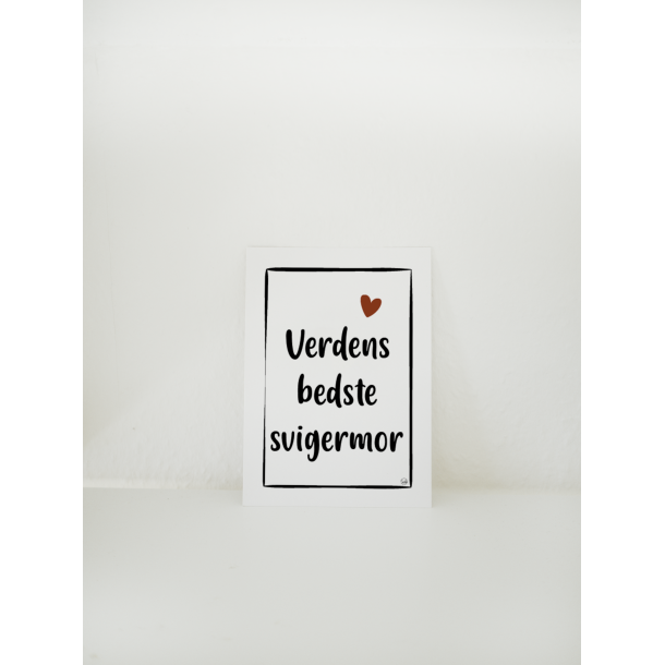 Verdens bedste svigermor (A6 kort)