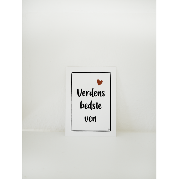 Verdens bedste ven (A6 kort)