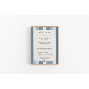 Vinterbader citatplakat (3 strrelser)