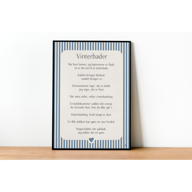 Vinterbader citatplakat (3 strrelser)