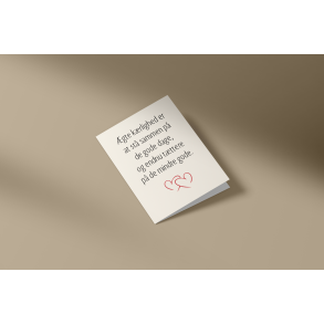 �gte k�rlighed (A7 foldekort)