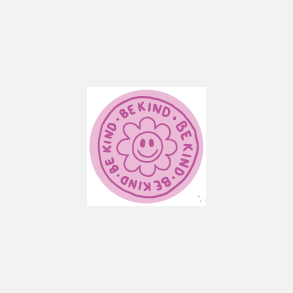 Be kind (Papirklisterm�rke 4 cm dia)