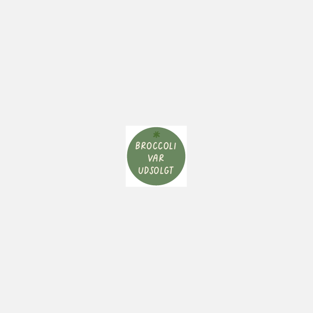 Broccoli var udsolgt (Papirklisterm�rke 4 cm dia)