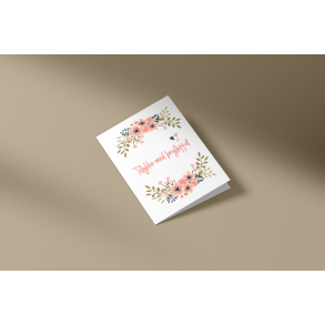 Tillykke med brylluppet (A7 foldekort)