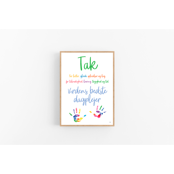 Dagplejer plakat 