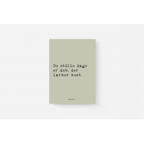 De stille dage. Hjertekort