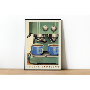 Double espresso | A3 plakat (42 � 29,7 cm)