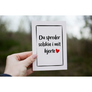 Du spreder solskin (A6)