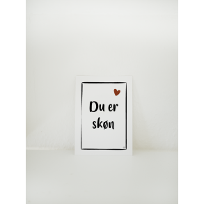 Du er skn (A6 kort)