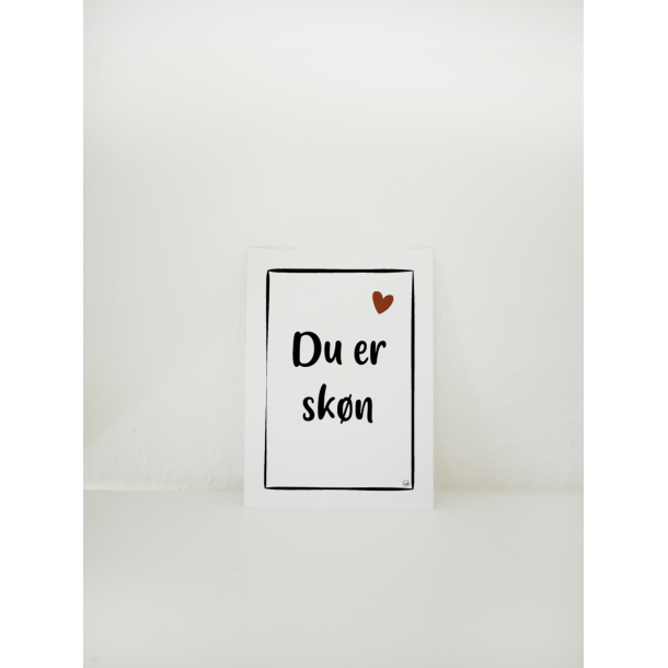 Du er skn (A6 kort)