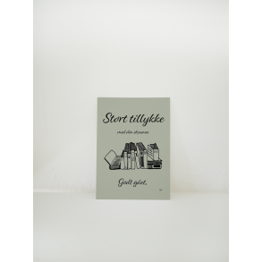 Stort tillykke med din eksamen (A6 kort)