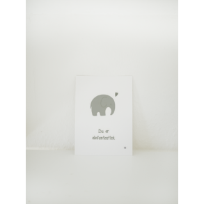 Du er elefantastisk (Grn) (A6 kort)