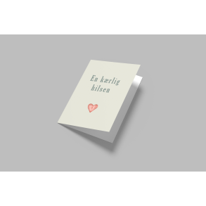 En krlig hilsen (A7 foldekort)