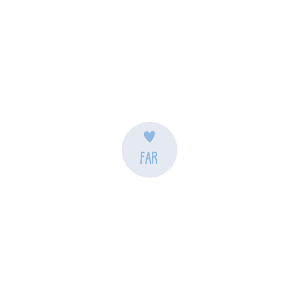 FAR (Papirklistermrke 4 cm dia)