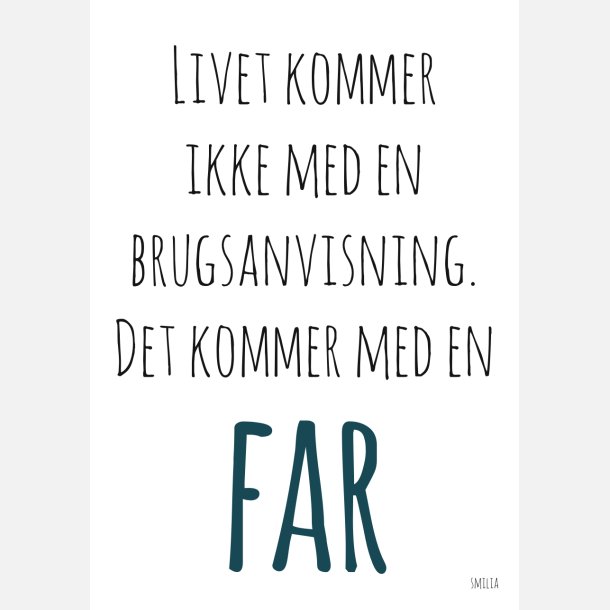 Livet kommer ikke med en brugsanvisning - det kommer med en far