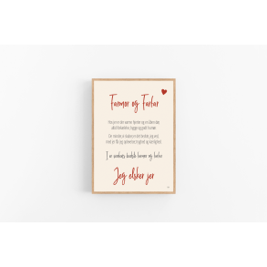 Farmor og farfar (Jeg elsker jer) A4 og A5