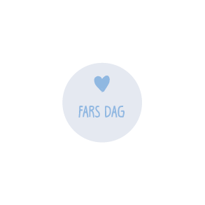 Fars dag (Papirklistermrke 4 cm dia)