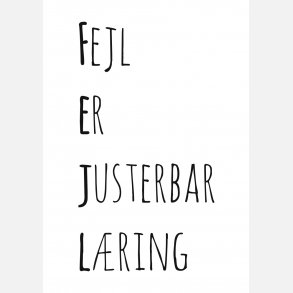 Fejl er justerbar lring