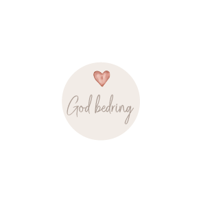 God bedring (Papirklistermrke 4 cm dia)