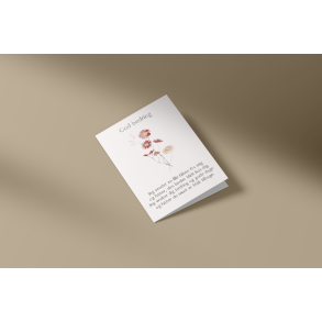 God bedring (tekst/rosa) (A7 foldekort)