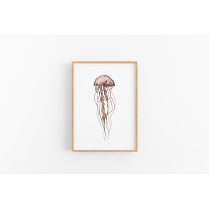 Vandmand (brunlig nuance) A4 plakat