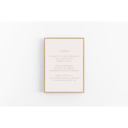 Gudmor A5 og A4 (VORES BARN) Rosa