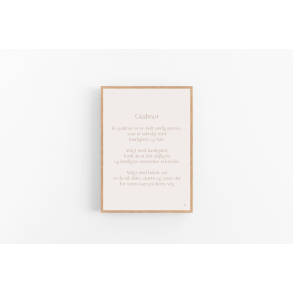 Gudmor A5 og A4 (VORES BARN) Rosa