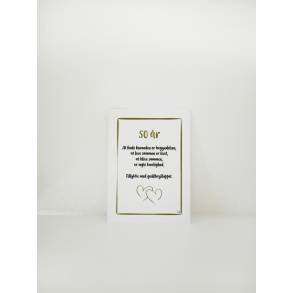 Guldbryllup (A6 kort)