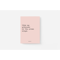 Chin up princess. Hjertekort