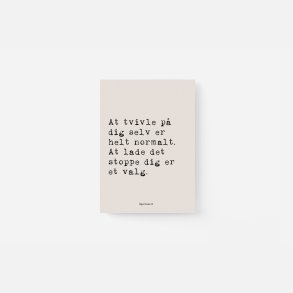 At tvivle p sig selv A5 (Hjertekort)