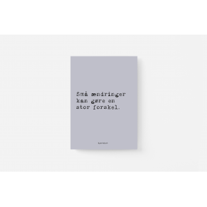 Sm ndringer kan gre en stor forskel. Hjertekort