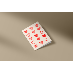 Hjerter (A7 foldekort)
