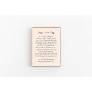 Jeg elsker dig (A5 og A4)