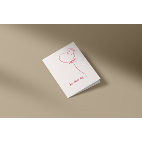 Jeg elsker dig (ballon) (A7 foldekort)