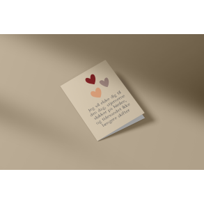 Jeg vil elske dig til den dag (A7 foldekort)