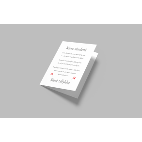 Kre student (A5 telegram med tilhrende kuvert)