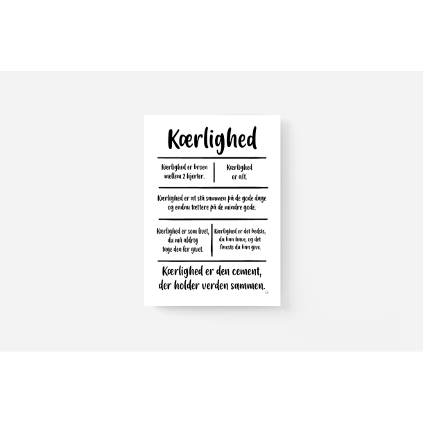 Krlighed citatkollage