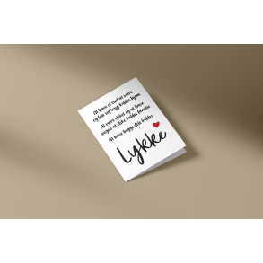 Kaldes lykke  (A7 foldekort)