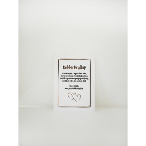 Kobberbryllup (A6 kort)