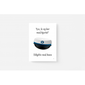 Tillykke med huen (bl hue A5)
