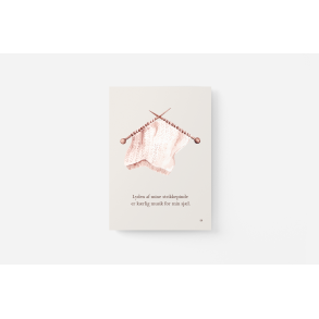 Lyden af mine strikkepinde ( A5 kort)