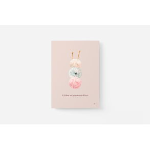 Lykken er hjemmestrikket ( A5 kort)