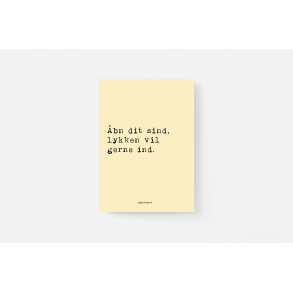 bn dit sind, lykken vil gerne ind.Hjertekort