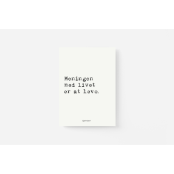 Meningen med livet. Hjertekort