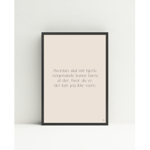 Hvordan skal mit hjerte nogensinde bre (A5, A4)