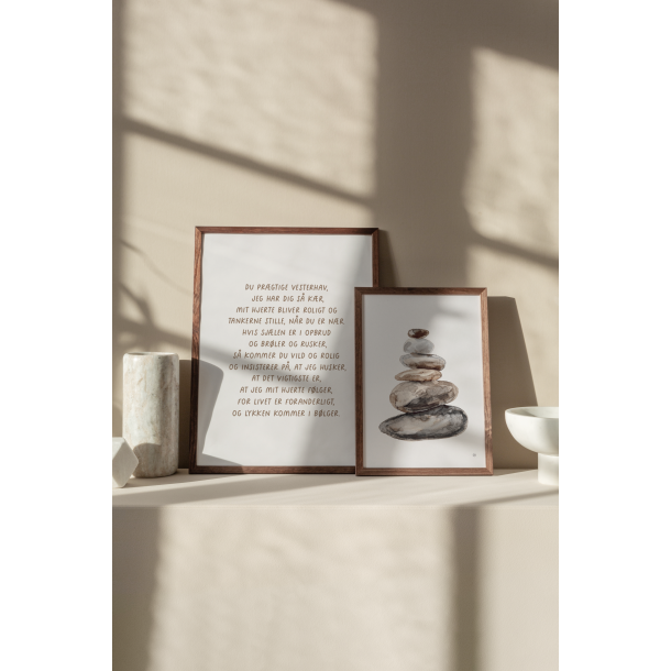 Kort fra kysten 4 (A5 kort Vesterhavs tekst )