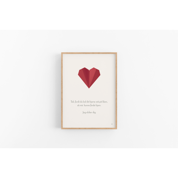 Tak, fordi du lod dit hjerte st p klem A5 og A4