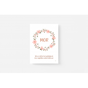 Mor blomsterkrans Rosa A5